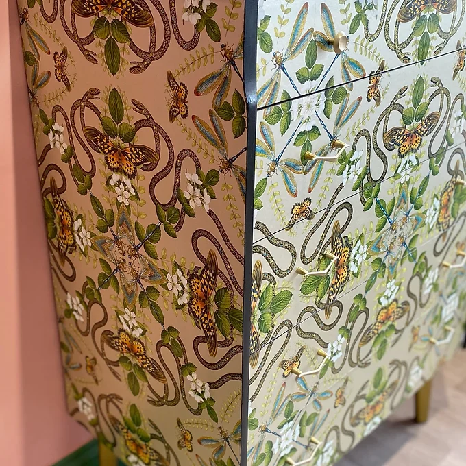 Mid Century Modern Retro Chest of Drawers Upcycled (1)