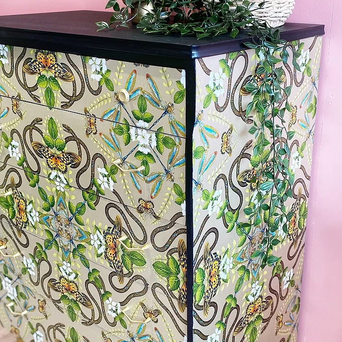Mid Century Modern Retro Chest of Drawers Upcycled (2)