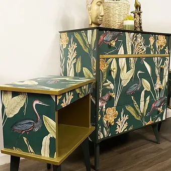 Mid century modern retro chest of drawers and bedside cabinets (4)